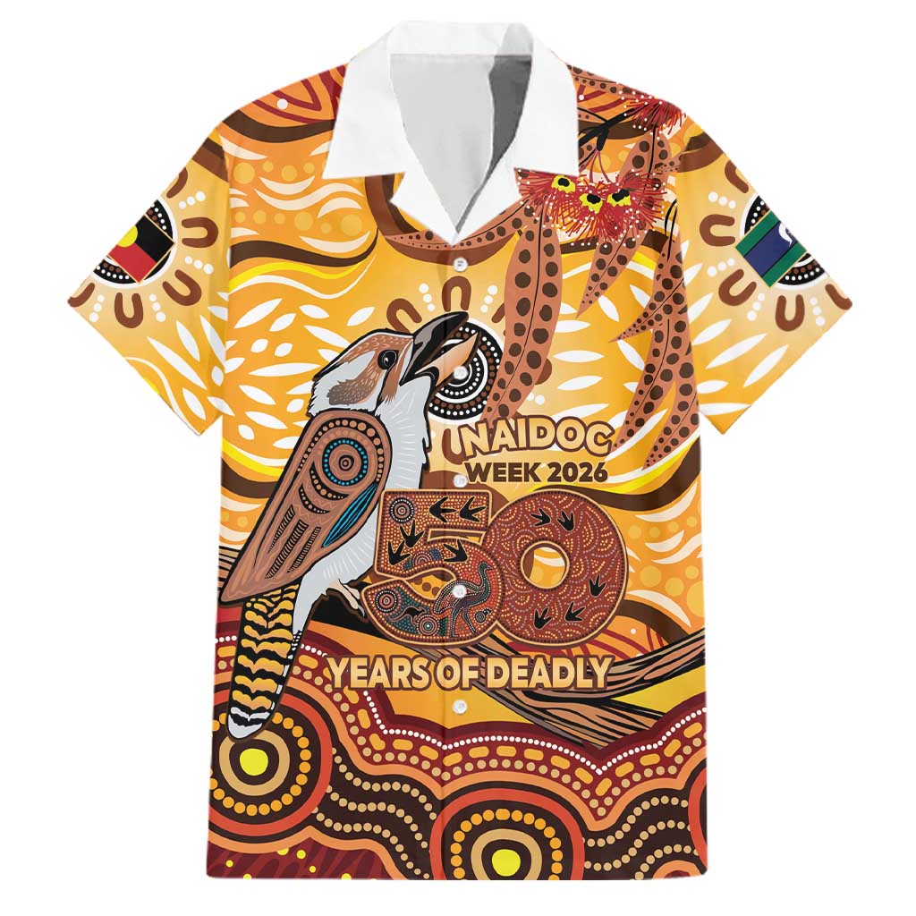 Kookaburra Australia NAIDOC Week 2026 Family Matching Summer Maxi Dress and Hawaiian Shirt 50 Years Deadly Indigenous Art