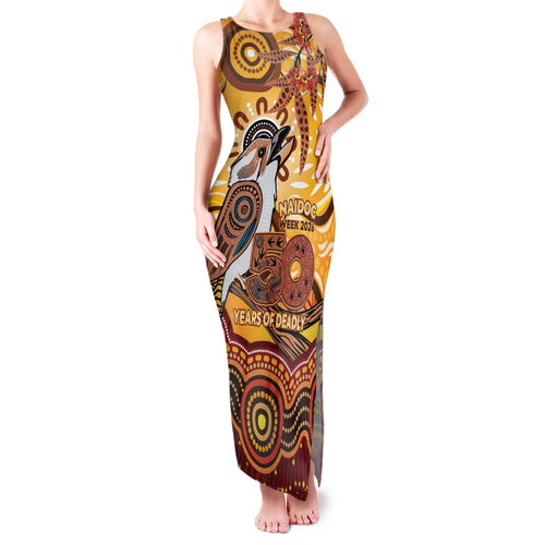 Kookaburra Australia NAIDOC Week 2026 Family Matching Tank Maxi Dress and Hawaiian Shirt 50 Years Deadly Indigenous Art