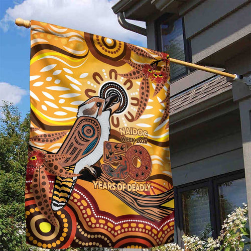 Kookaburra Australia NAIDOC Week 2026 Garden Flag 50 Years Deadly Indigenous Art