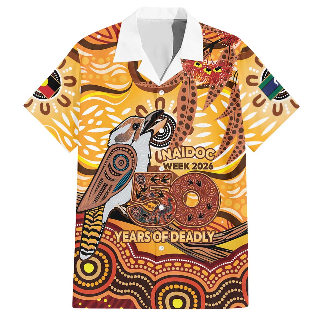 Kookaburra Australia NAIDOC Week 2026 Hawaiian Shirt 50 Years Deadly Indigenous Art