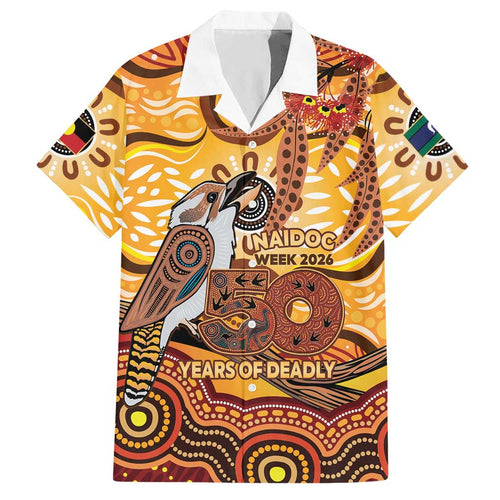 Kookaburra Australia NAIDOC Week 2026 Hawaiian Shirt 50 Years Deadly Indigenous Art