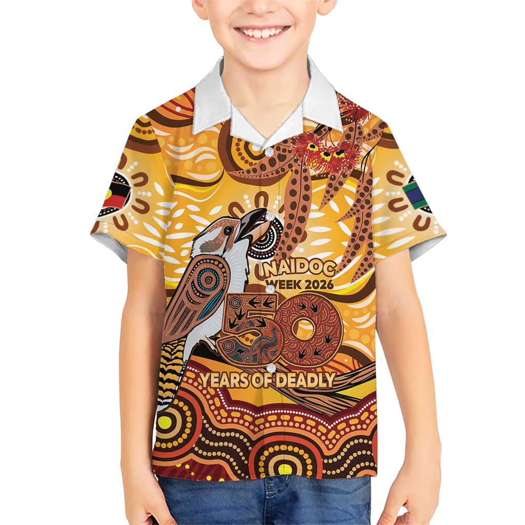 Kookaburra Australia NAIDOC Week 2026 Hawaiian Shirt 50 Years Deadly Indigenous Art