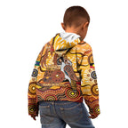 Kookaburra Australia NAIDOC Week 2026 Kid Hoodie 50 Years Deadly Indigenous Art