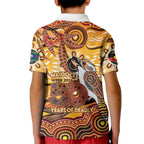 Kookaburra Australia NAIDOC Week 2026 Kid Polo Shirt 50 Years Deadly Indigenous Art