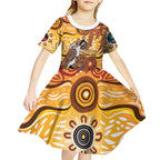 Kookaburra Australia NAIDOC Week 2026 Kid Short Sleeve Dress 50 Years Deadly Indigenous Art