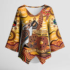 Kookaburra Australia NAIDOC Week 2026 Kimono Sleeve Blouse 50 Years Deadly Indigenous Art