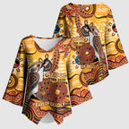 Kookaburra Australia NAIDOC Week 2026 Kimono Sleeve Blouse 50 Years Deadly Indigenous Art