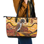 Kookaburra Australia NAIDOC Week 2026 Leather Tote Bag 50 Years Deadly Indigenous Art