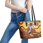 Kookaburra Australia NAIDOC Week 2026 Leather Tote Bag 50 Years Deadly Indigenous Art