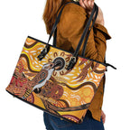 Kookaburra Australia NAIDOC Week 2026 Leather Tote Bag 50 Years Deadly Indigenous Art