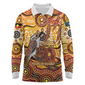 Kookaburra Australia NAIDOC Week 2026 Long Sleeve Polo Shirt 50 Years Deadly Indigenous Art