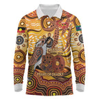 Kookaburra Australia NAIDOC Week 2026 Long Sleeve Polo Shirt 50 Years Deadly Indigenous Art