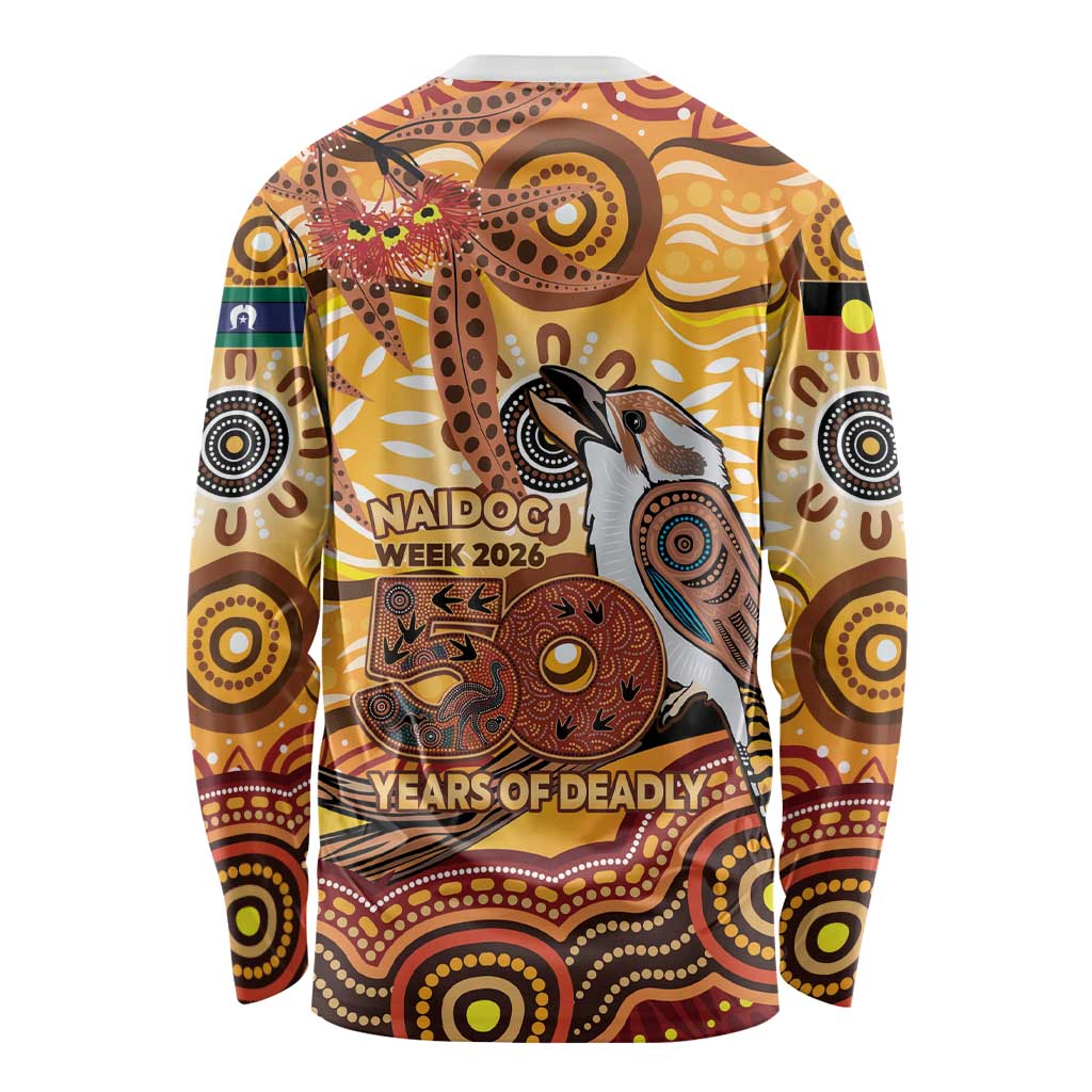 Kookaburra Australia NAIDOC Week 2026 Long Sleeve Shirt 50 Years Deadly Indigenous Art