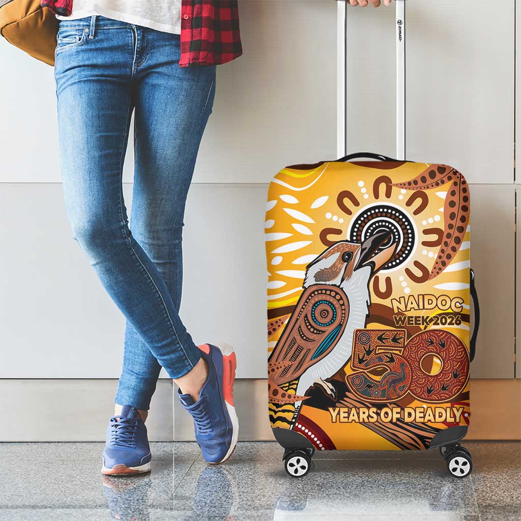 Kookaburra Australia NAIDOC Week 2026 Luggage Cover 50 Years Deadly Indigenous Art