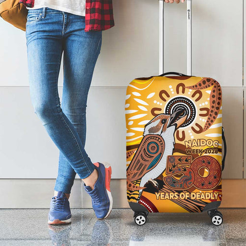 Kookaburra Australia NAIDOC Week 2026 Luggage Cover 50 Years Deadly Indigenous Art
