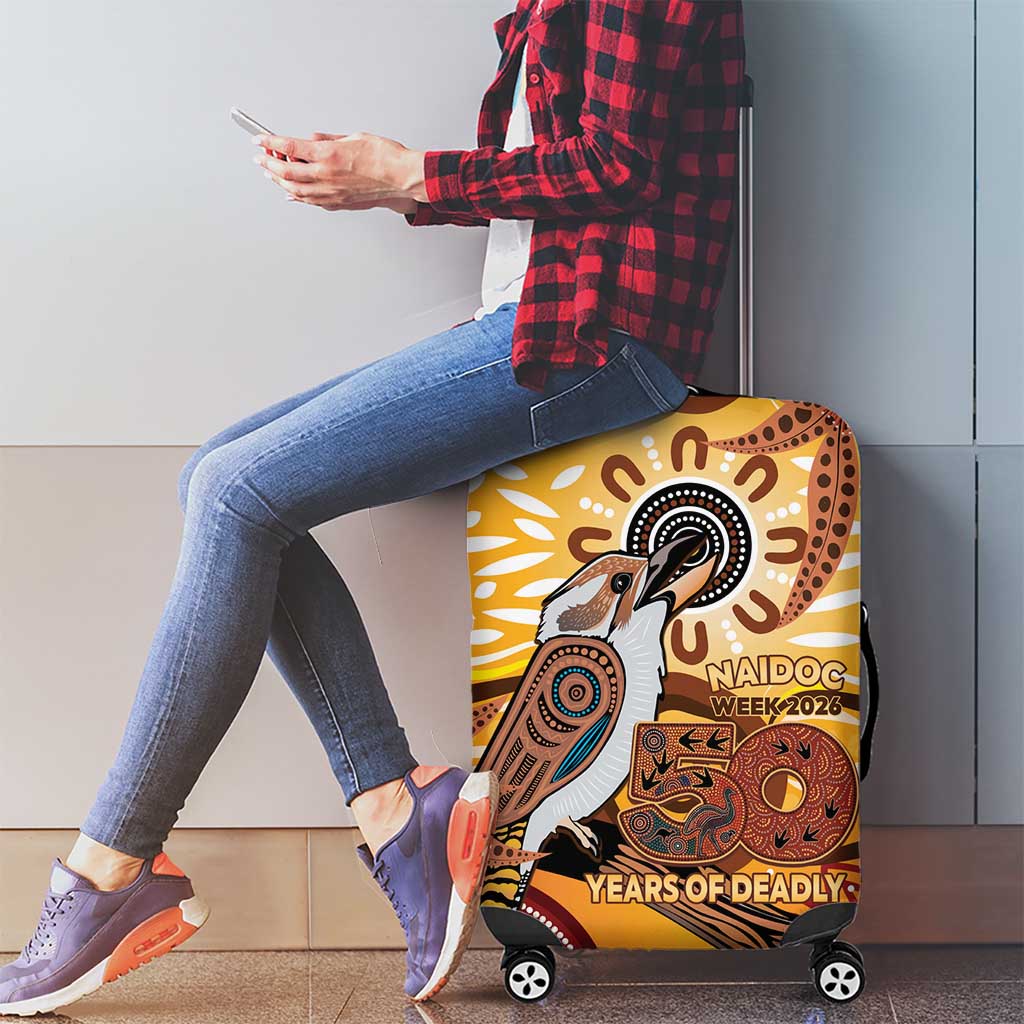 Kookaburra Australia NAIDOC Week 2026 Luggage Cover 50 Years Deadly Indigenous Art