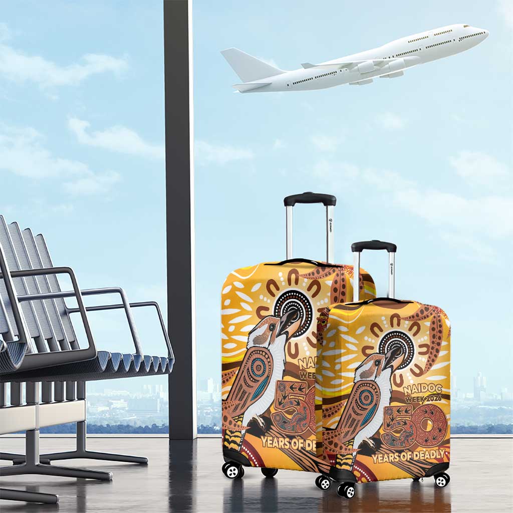 Kookaburra Australia NAIDOC Week 2026 Luggage Cover 50 Years Deadly Indigenous Art