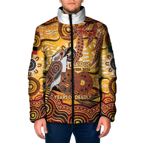 Kookaburra Australia NAIDOC Week 2026 Padded Jacket 50 Years Deadly Indigenous Art