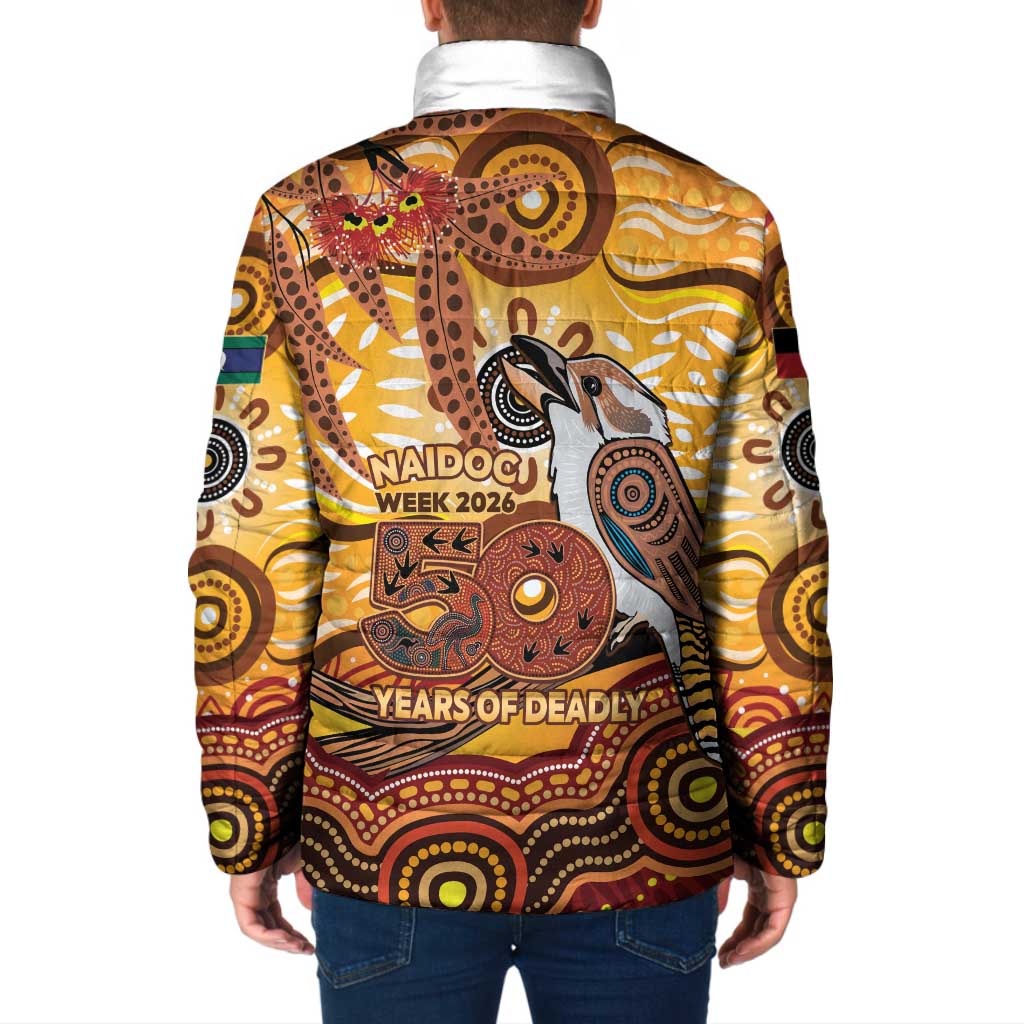 Kookaburra Australia NAIDOC Week 2026 Padded Jacket 50 Years Deadly Indigenous Art