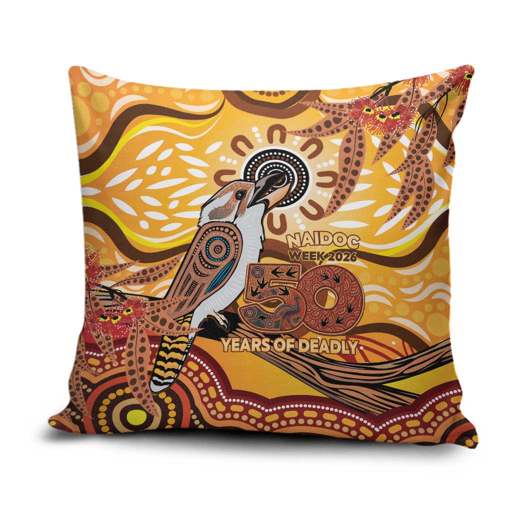 Kookaburra Australia NAIDOC Week 2026 Pillow Cover 50 Years Deadly Indigenous Art