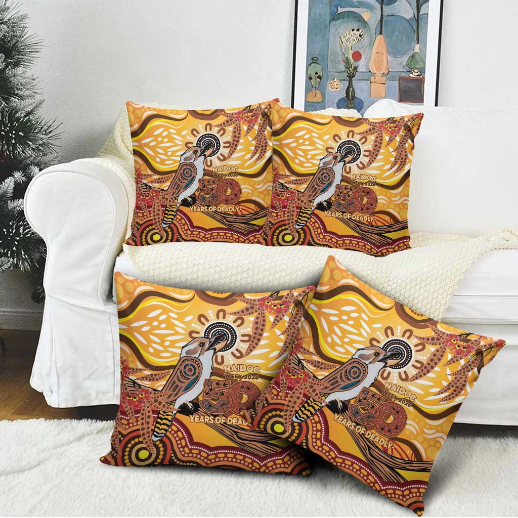 Kookaburra Australia NAIDOC Week 2026 Pillow Cover 50 Years Deadly Indigenous Art