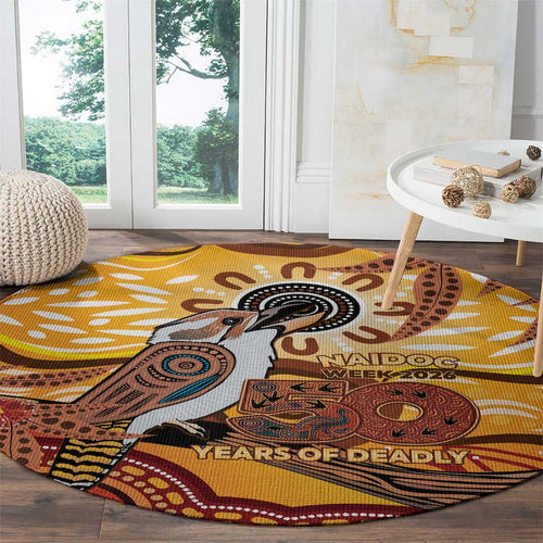 Kookaburra Australia NAIDOC Week 2026 Round Carpet 50 Years Deadly Indigenous Art
