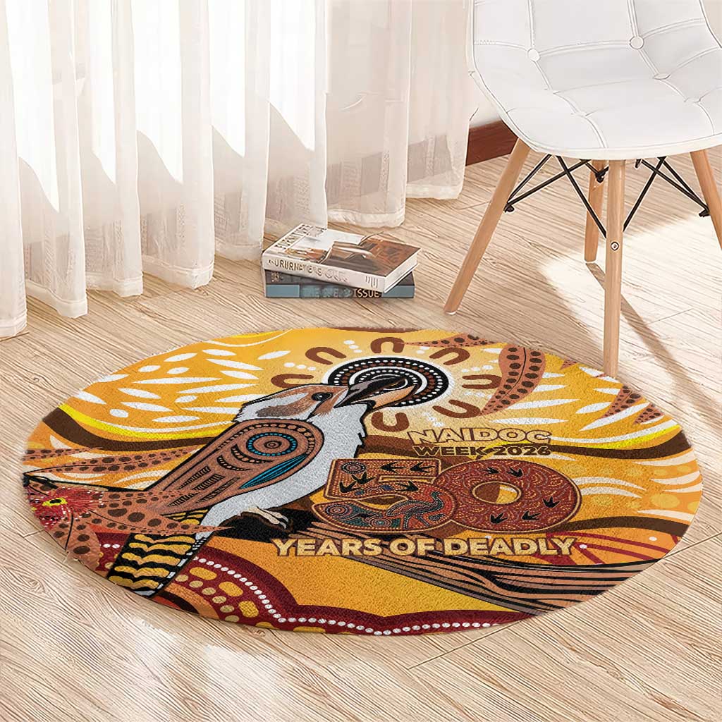 Kookaburra Australia NAIDOC Week 2026 Round Carpet 50 Years Deadly Indigenous Art
