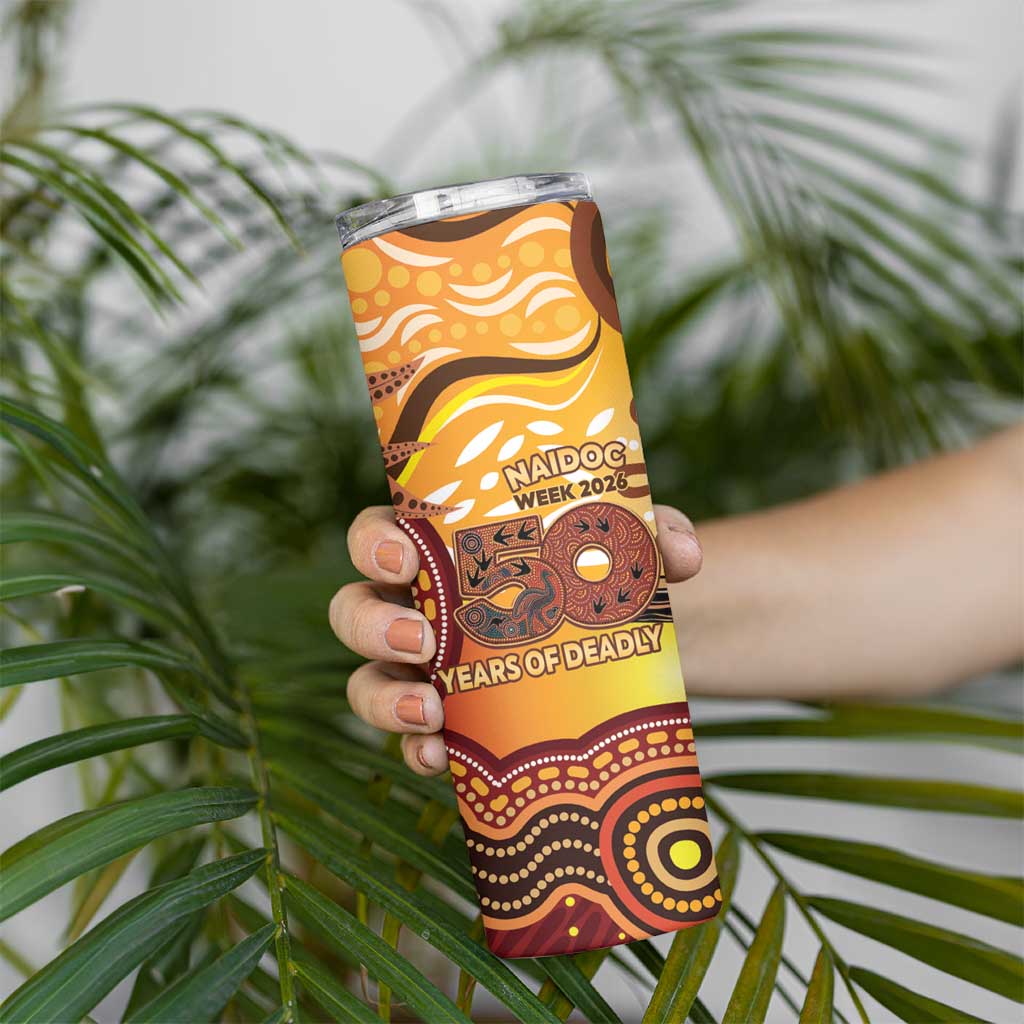 Kookaburra Australia NAIDOC Week 2026 Skinny Tumbler 50 Years Deadly Indigenous Art