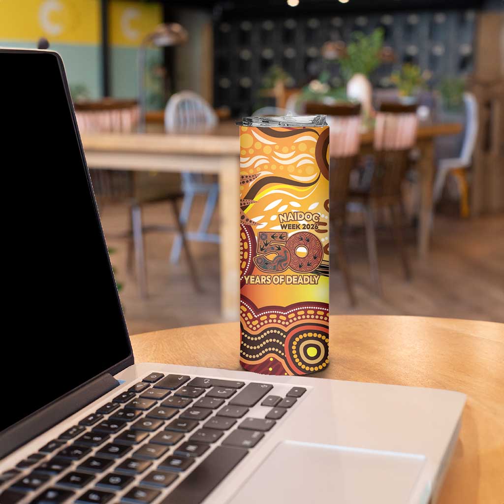 Kookaburra Australia NAIDOC Week 2026 Skinny Tumbler 50 Years Deadly Indigenous Art