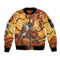 Kookaburra Australia NAIDOC Week 2026 Sleeve Zip Bomber Jacket 50 Years Deadly Indigenous Art