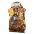 Kookaburra Australia NAIDOC Week 2026 Sleeveless Zip Hoodie 50 Years Deadly Indigenous Art