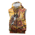 Kookaburra Australia NAIDOC Week 2026 Sleeveless Zip Hoodie 50 Years Deadly Indigenous Art