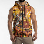 Kookaburra Australia NAIDOC Week 2026 Sleeveless Zip Hoodie 50 Years Deadly Indigenous Art