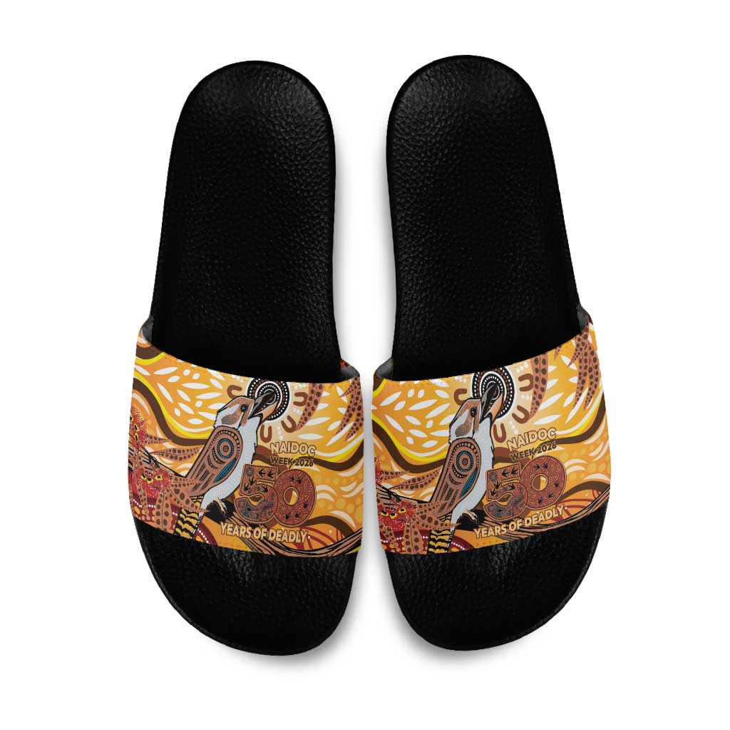 Kookaburra Australia NAIDOC Week 2026 Slide Sandals 50 Years Deadly Indigenous Art