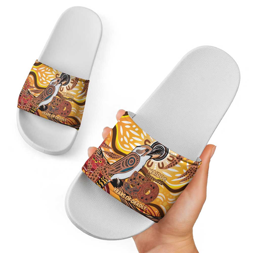Kookaburra Australia NAIDOC Week 2026 Slide Sandals 50 Years Deadly Indigenous Art