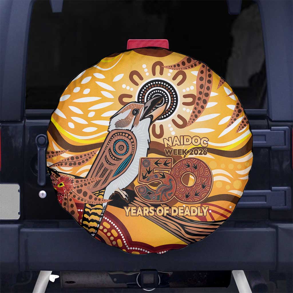 Kookaburra Australia NAIDOC Week 2026 Spare Tire Cover 50 Years Deadly Indigenous Art