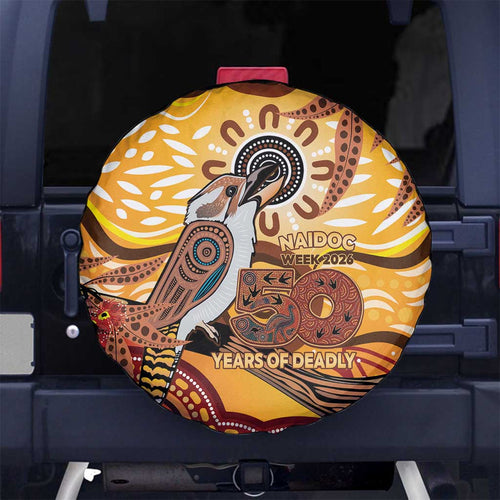 Kookaburra Australia NAIDOC Week 2026 Spare Tire Cover 50 Years Deadly Indigenous Art