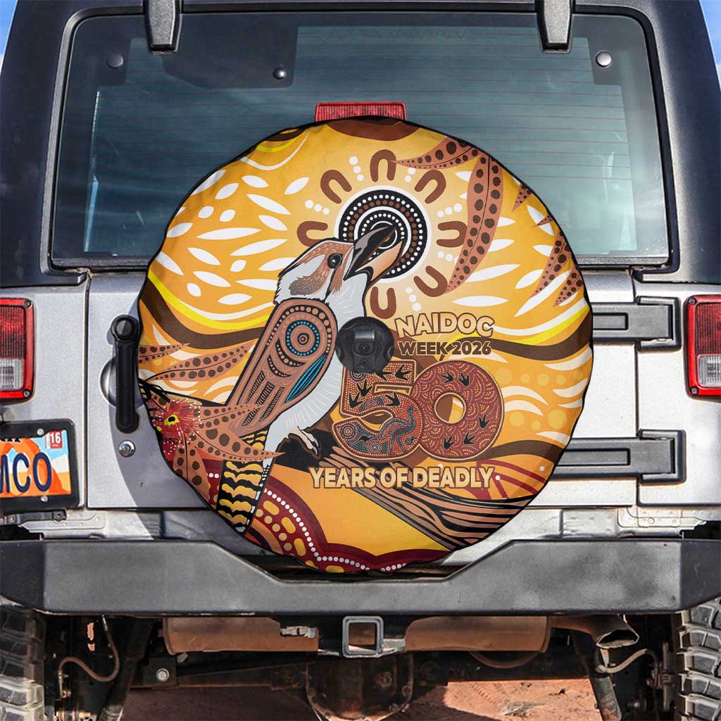 Kookaburra Australia NAIDOC Week 2026 Spare Tire Cover 50 Years Deadly Indigenous Art