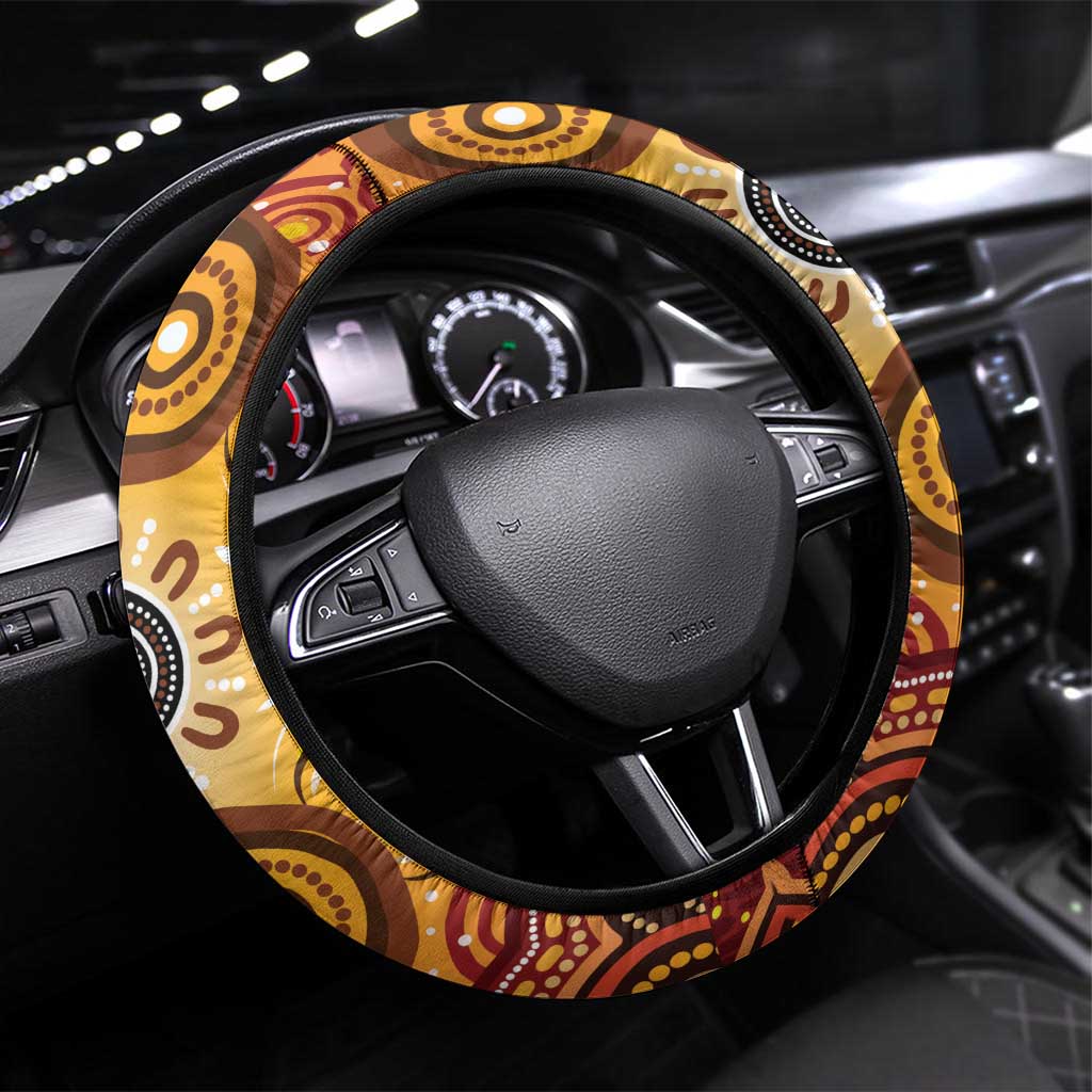 Kookaburra Australia NAIDOC Week 2026 Steering Wheel Cover 50 Years Deadly Indigenous Art