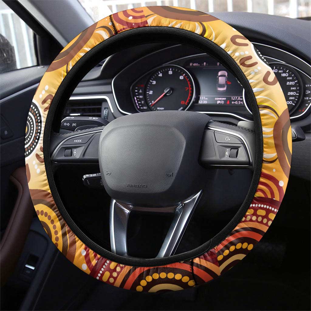 Kookaburra Australia NAIDOC Week 2026 Steering Wheel Cover 50 Years Deadly Indigenous Art