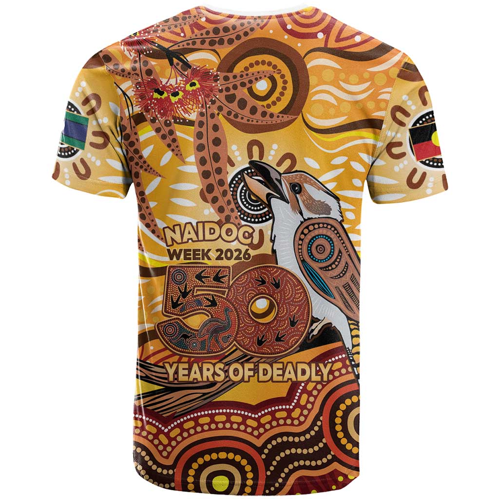 Kookaburra Australia NAIDOC Week 2026 T Shirt 50 Years Deadly Indigenous Art