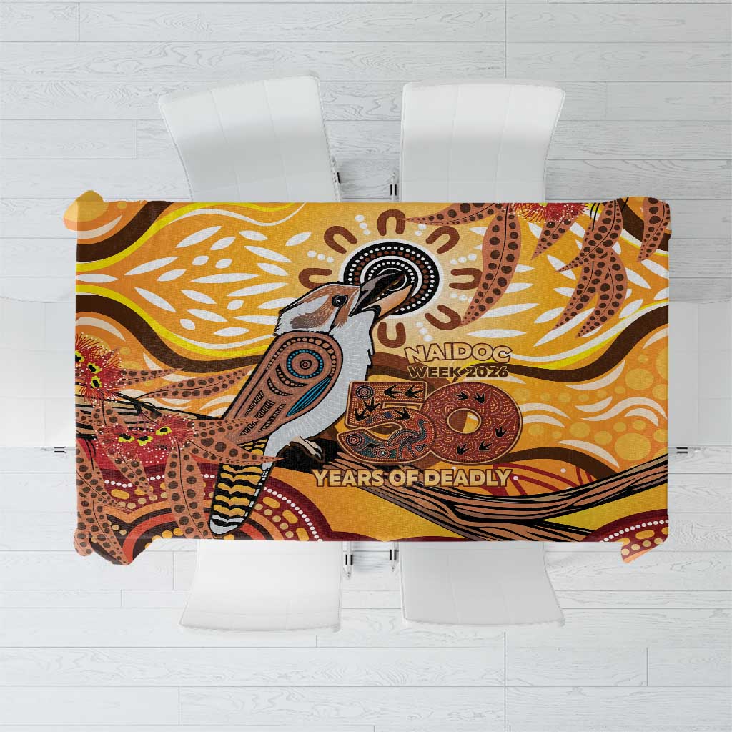 Kookaburra Australia NAIDOC Week 2026 Tablecloth 50 Years Deadly Indigenous Art