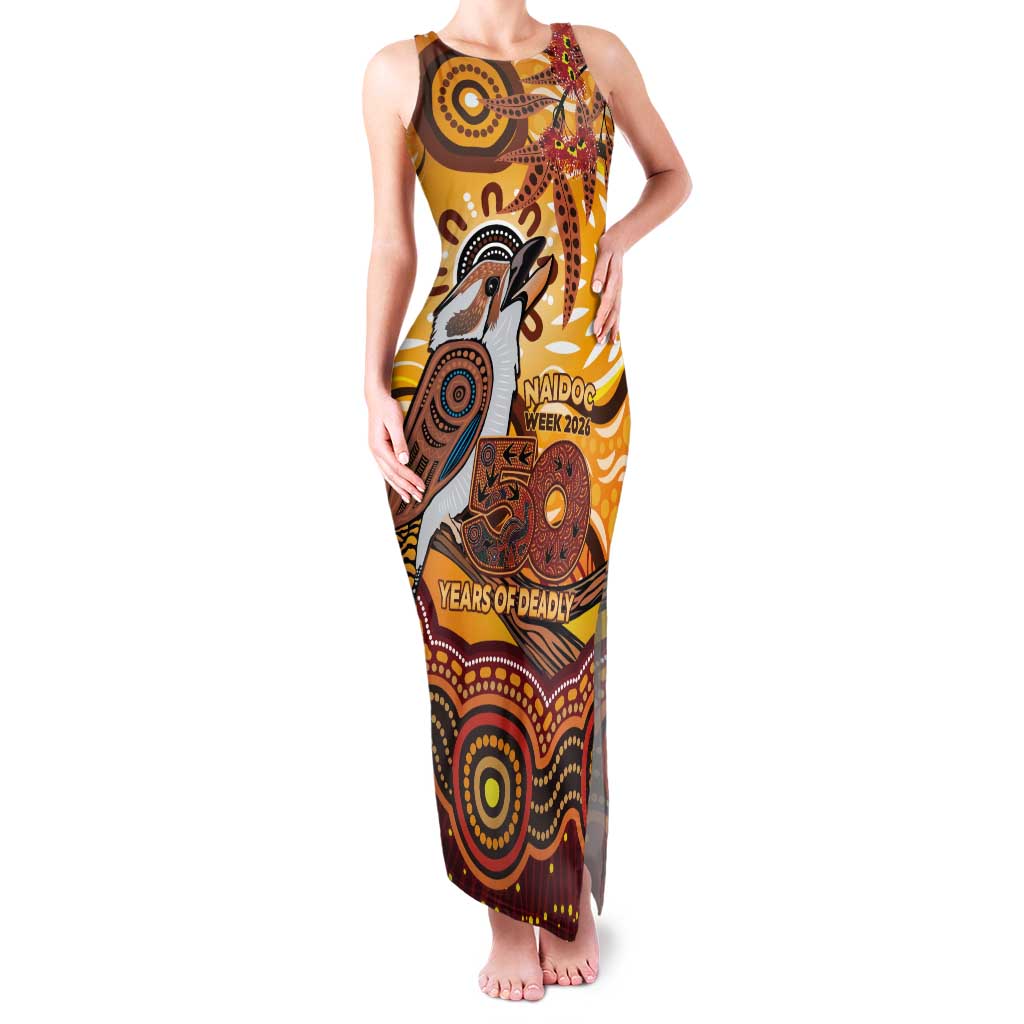Kookaburra Australia NAIDOC Week 2026 Tank Maxi Dress 50 Years Deadly Indigenous Art