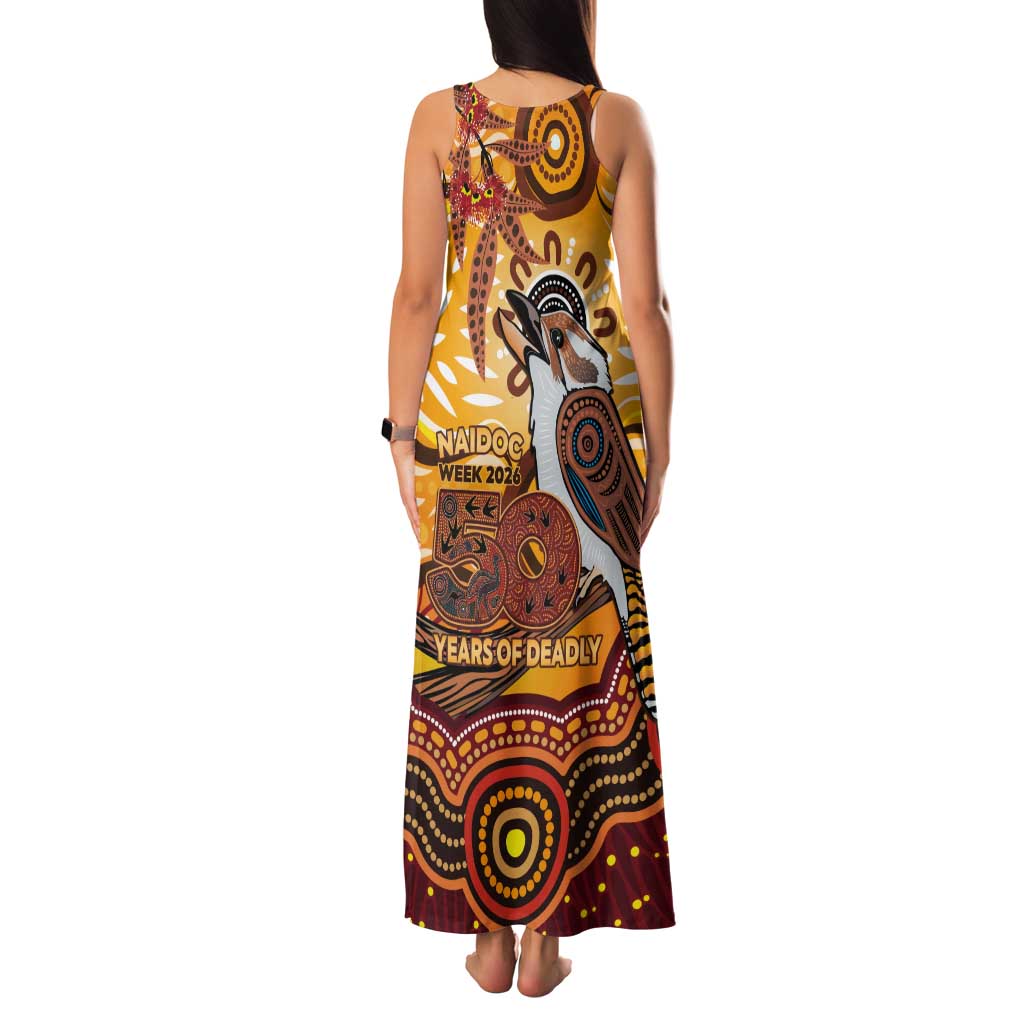 Kookaburra Australia NAIDOC Week 2026 Tank Maxi Dress 50 Years Deadly Indigenous Art