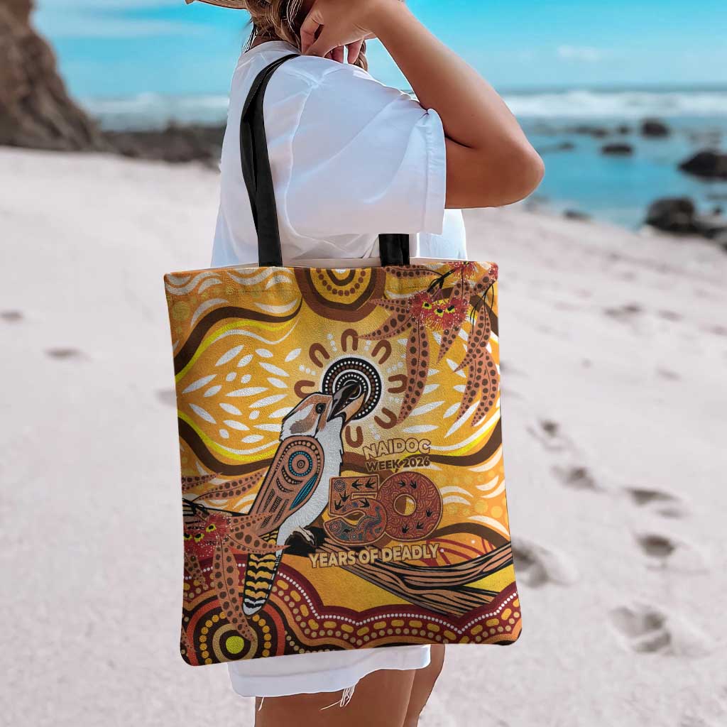 Kookaburra Australia NAIDOC Week 2026 Tote Bag 50 Years Deadly Indigenous Art