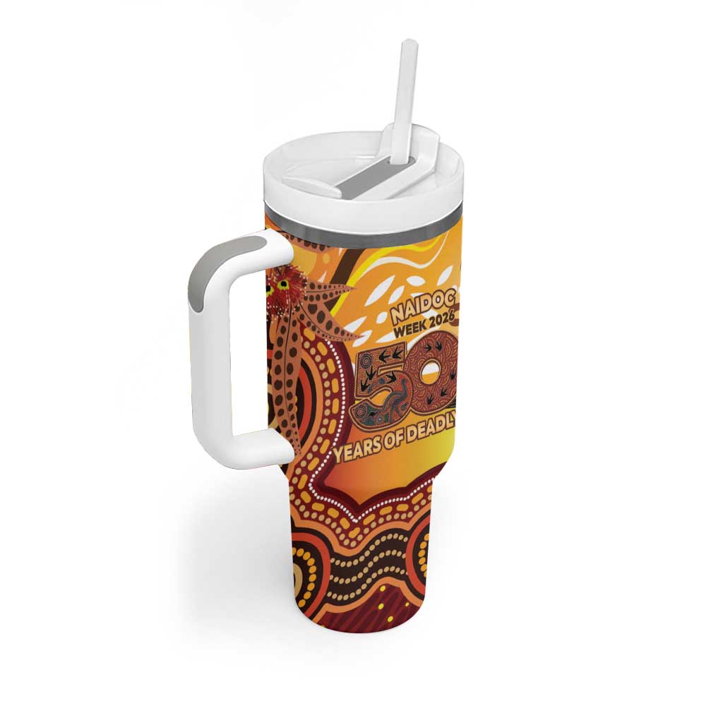 Kookaburra Australia NAIDOC Week 2026 Tumbler With Handle 50 Years Deadly Indigenous Art
