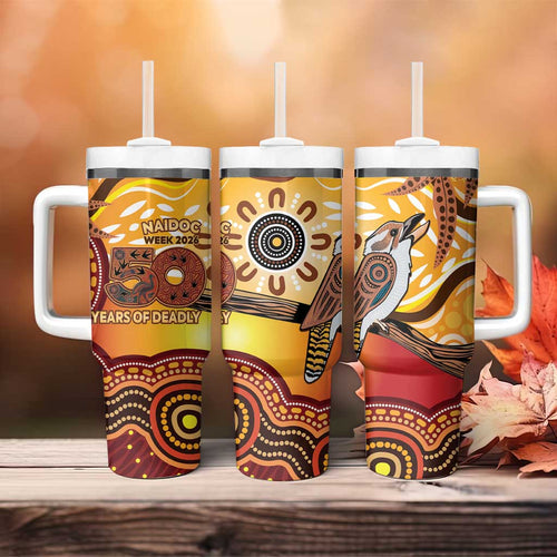 Kookaburra Australia NAIDOC Week 2026 Tumbler With Handle 50 Years Deadly Indigenous Art