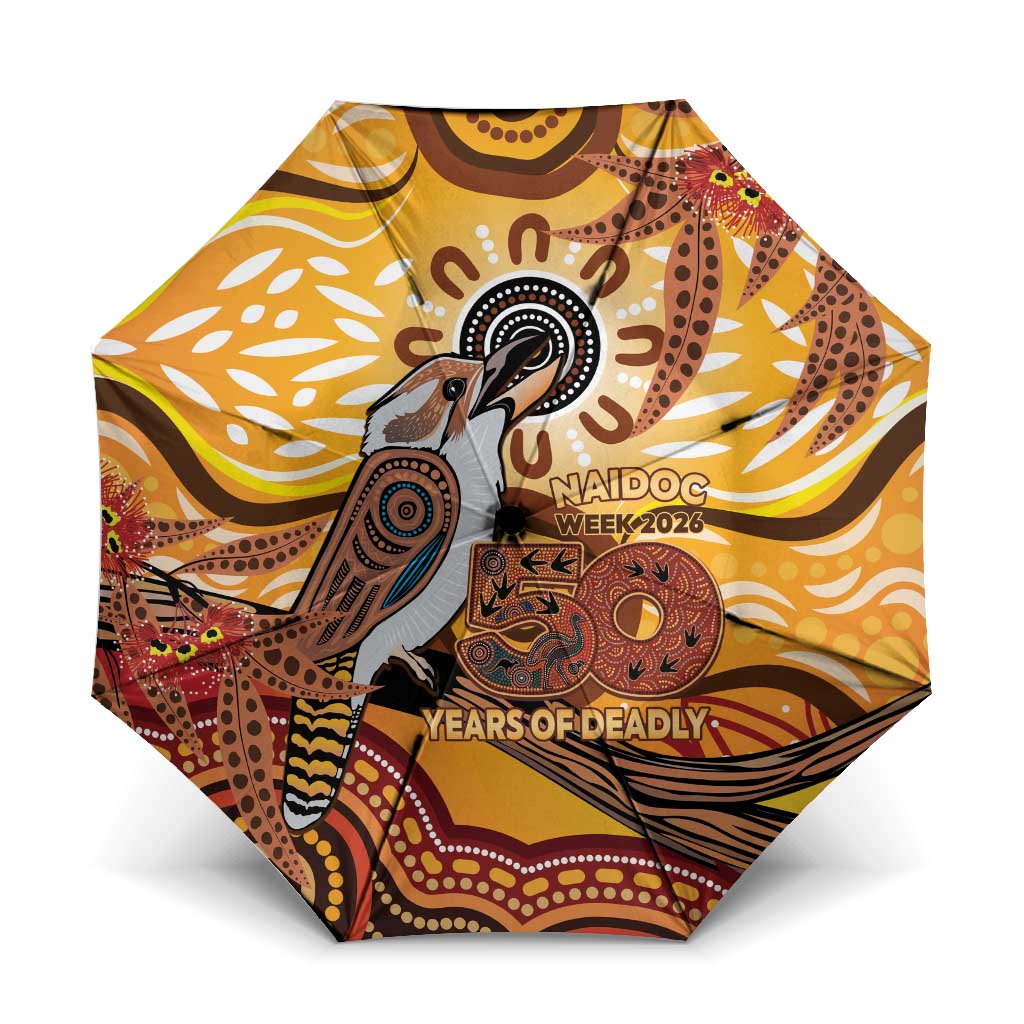 Kookaburra Australia NAIDOC Week 2026 Umbrella 50 Years Deadly Indigenous Art