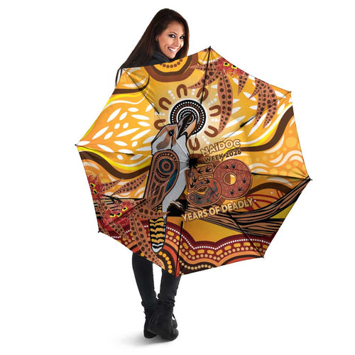 Kookaburra Australia NAIDOC Week 2026 Umbrella 50 Years Deadly Indigenous Art