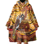 Kookaburra Australia NAIDOC Week 2026 Wearable Blanket Hoodie 50 Years Deadly Indigenous Art